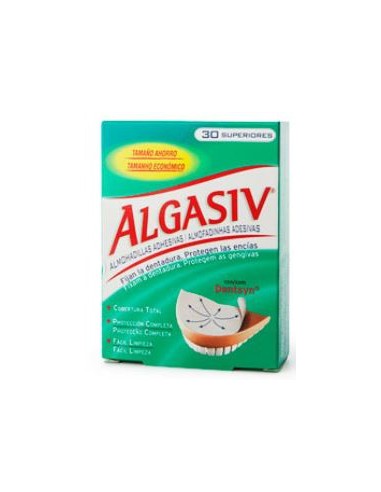 ALGASIV ALMOHADILLAS ADHESIVAS PROTESIS 30 UNIDADES INFERIORES