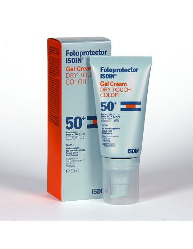 FOTOPROTECTOR ISDIN SPF 50+ DRY TOUCH BB CREAM GEL CREMA 1 ENVASE 50 ml COLOR