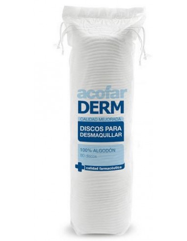 ACOFARDERM DISCOS PARA DESMAQUILLAR 80 DISCOS