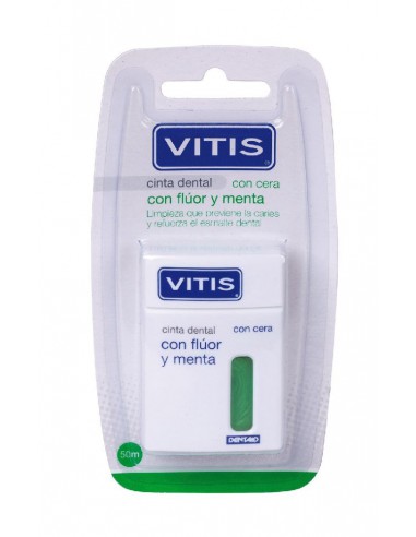 VITIS CINTA DENTAL CON FLUOR Y MENTA 50 M