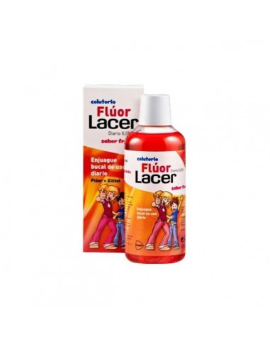 LACER COLUTORIO FLUOR DIARIO 0,05 % FRESA 500 ML