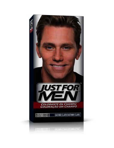 JUST FOR MEN CHAMPU COLORANTE 30 CC CASTAÑO CLARO