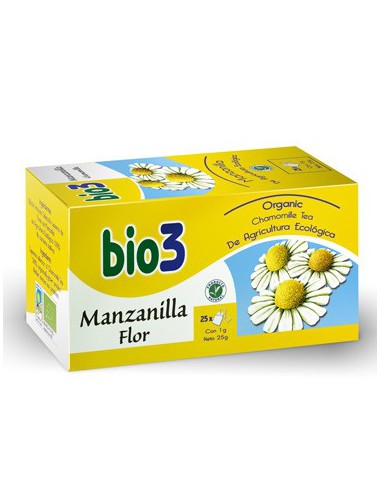 BIO3 MANZANILLA ECOLOGICA 25 FILTROS 1,5 g