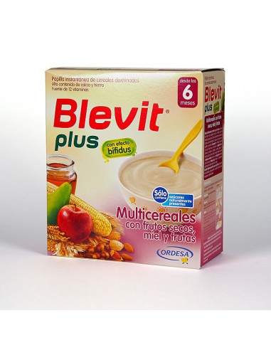 BLEVIT PLUS MIEL FRUTOS SECOS Y FRUTAS MULTICEREALES 1 ENVASE 600 G