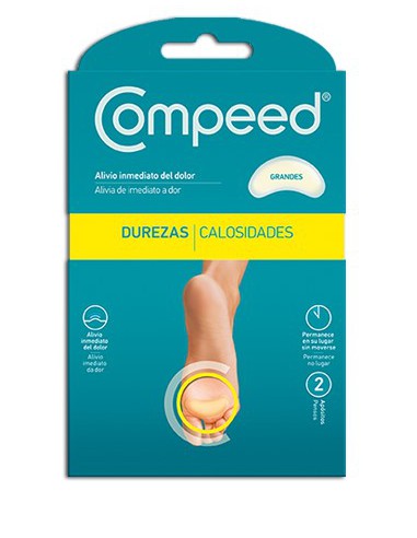 COMPEED DUREZAS HIDROCOLOIDE TALLA GRANDE 2 UNIDADES