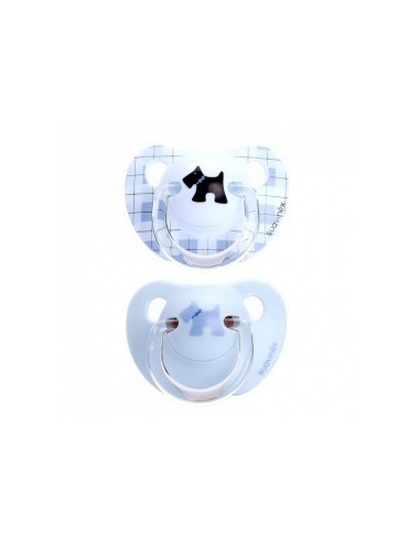 CHUPETE TETINA LATEX ANATOMICA SUAVINEX + 6 MESES AZUL 2 U