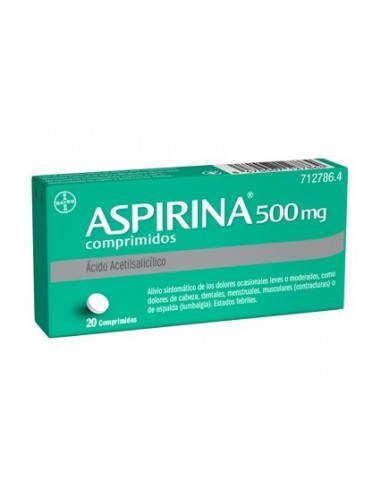 ASPIRINA 500 MG 20 COMPRIMIDOS