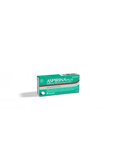 ASPIRINA PLUS 500 mg/50 mg 20 COMPRIMIDOS