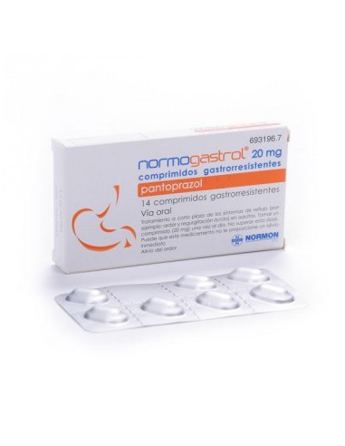 NORMOGASTROL EFG 20 MG 14 COMPRIMIDOS GASTRORRESISTENTES