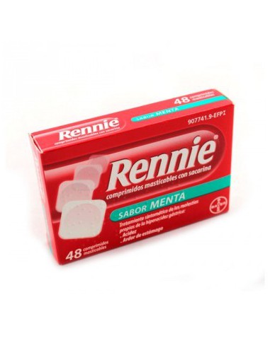 RENNIE 680 mg/80 mg 48 COMPRIMIDOS MASTICABLES (CON SACARINA)