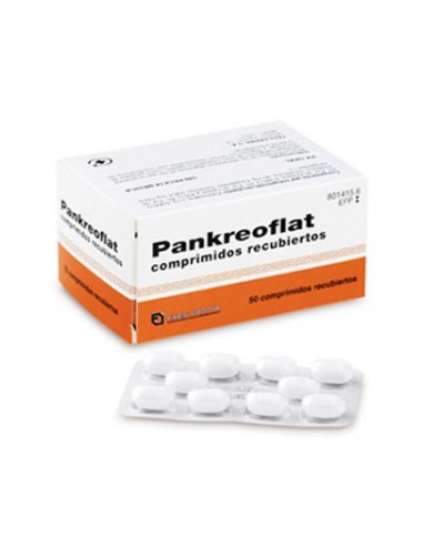 PANKREOFLAT 172 MG/80 MG 50 COMPRIMIDOS RECUBIERTOS