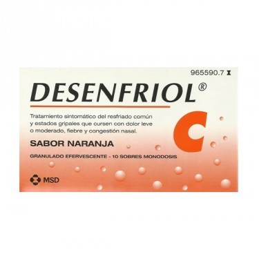 Desenfriol pediatrico dosis plm