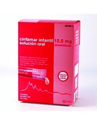 CINFAMAR INFANTIL 12,5 mg 12 SOBRES SOLUCION ORAL 5 ml