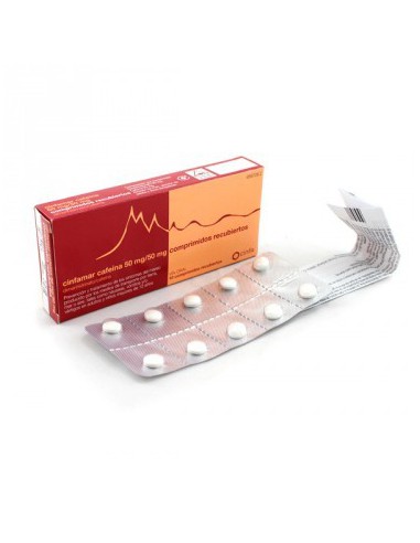 CINFAMAR CAFEINA 50 mg/50 mg 10 COMPRIMIDOS RECUBIERTOS