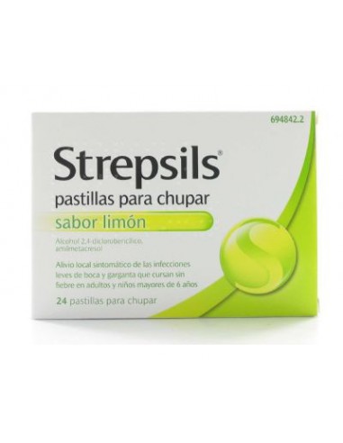 STREPSILS 24 PASTILLAS PARA CHUPAR LIMON