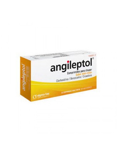 ANGILEPTOL 30 COMPRIMIDOS PARA CHUPAR (SABOR MIEL-LIMON)