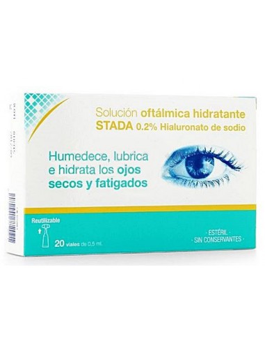 SOLOCION OCULAR STADA 0.2% ACIDO HIALURONICO 20 VIALES