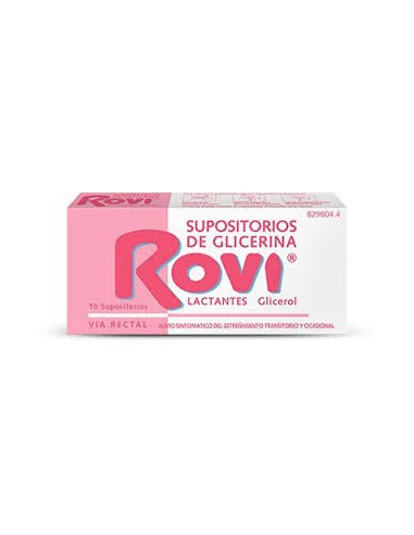 SUPOSITORIOS DE GLICERINA ROVI LACTANTES 0,672 g 10 SUPOSITORIOS