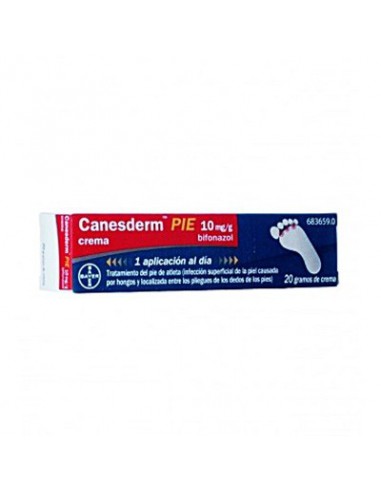 CANESDERM PIE BIFONAZOL 10 MG/G CREMA 20 G