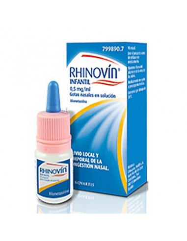 RHINOVIN KIDS 0,5 mg/ml GOTAS NASALES EN SOLUCION 1 FRASCO 10 ml