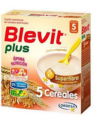 BLEVIT PLUS SUPERFIBRA PAPILLA 5 CEREALES 600 G