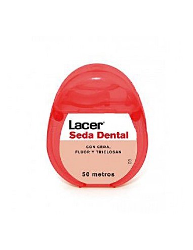 LACER SEDA DENTAL CON CERA, FLUOR Y TRICLOSAN 50 M