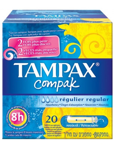 TAMPAX COMPAK REGULAR 20 UD