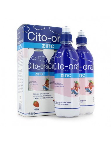 CITO-ORAL JUNIOR ZINC 2 BOTELLAS 500 ML SABOR FRESA