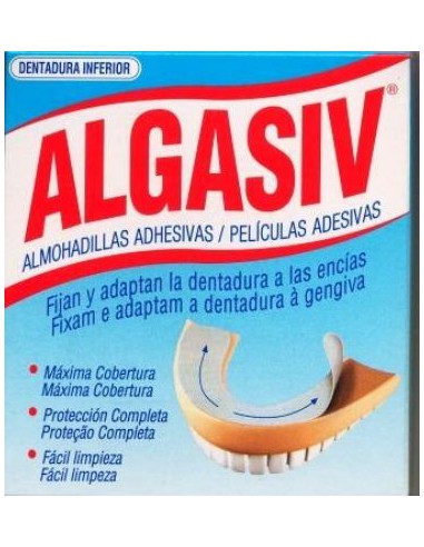 ALGASIV ALMOHADILLAS ADHESIVAS PROTESIS 18 U INFERIOR