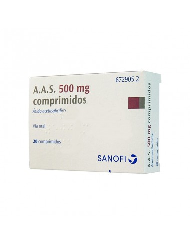 AAS 500 MG 20 COMPRIMIDOS