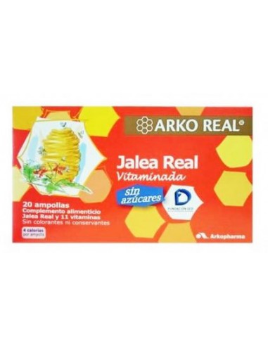 ARKOREAL JALEA REAL SIN AZUCAR 20 AMPOLLAS