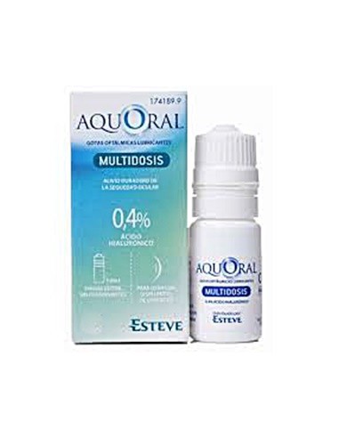AQUORAL MULTIDOSIS GOTAS OFTALMICAS LUBRICANTES ESTERILES 1 ENVASE 10 ml