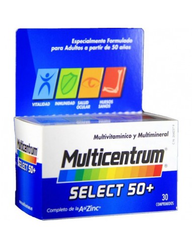 MULTICENTRUM SELECT 50+ 30 COMPRIMIDOS