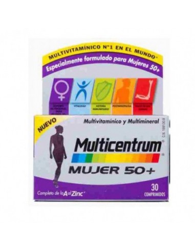 MULTICENTRUM MUJER 50+ 30 COMPRIMIDOS