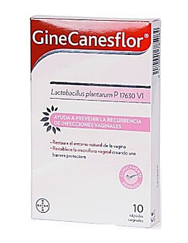 GINECANESFLOR 10 CAPSULAS VAGINALES