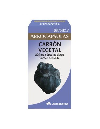 ARKOCAPSULAS CARBON VEGETAL 225 MG 50 CAPSULAS