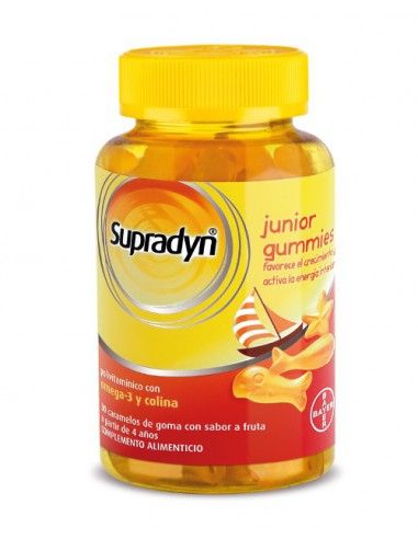 SUPRADYN JUNIOR GUMMIES CARAMELOS DE GOMA 30 UNIDADES 4 G