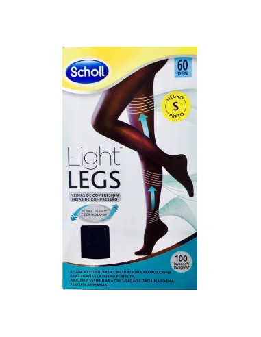 MEDIAS E.T. CINT COMP LIGERA 60 DEN SCHOLL LIGHT NEGRO T - S