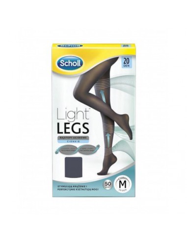 MEDIAS E.T. CINT COMP LIGERA 20 DEN SCHOLL LIGHT NEGRO T - L