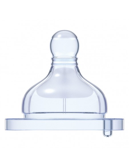 TETINA SILICONA CHICCO FISIOLOGICO BOCA ANCHA FLUJO +2M 2 UNIDADES