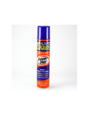 DEVOR OLOR DESODORANTE ANTITRASPIRANTE PIES Y CALZADO SPRAY 180 ML