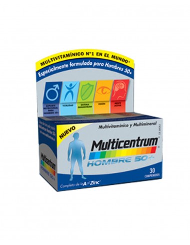 MULTICENTRUM HOMBRE 50+ 30 COMPRIMIDOS