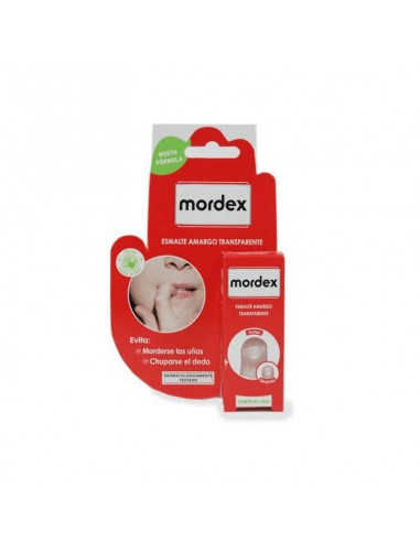 MORDEX ESMALTE AMARGO TRANSPARENTE CON PINCEL 9 ML