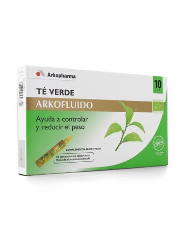 TE VERDE ARKOFLUIDO AMPOLLAS 10 VIALES