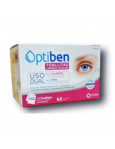 OPTIBEN TOALLITAS USO DUAL 28 UNIDADES