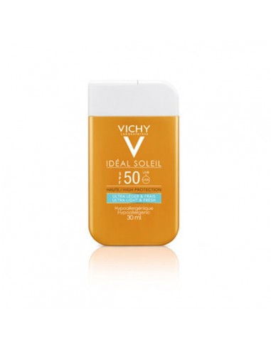 IDEAL SOLEIL SPF50 FLUIDO HIDRATANTE TACTO SECO 1 ENVASE 30 ml POCKET