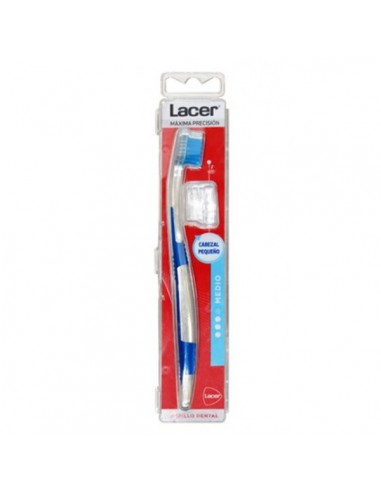 CEPILLO DENTAL ADULTO LACER CABEZAL PEQUEÑO MEDIUM 1 UNIDAD