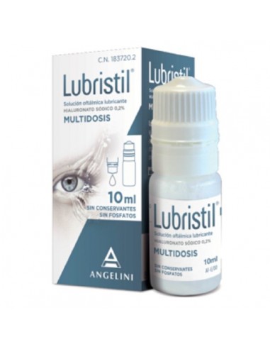 LUBRISTIL SOLUCION OFTALMICA LUBRICANTE 1 ENVASE MULTIDOSIS 10 ML