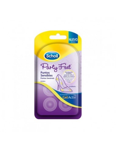 SCHOLL PARTY FEET PUNTOS SENSIBLES 6 UNIDADES