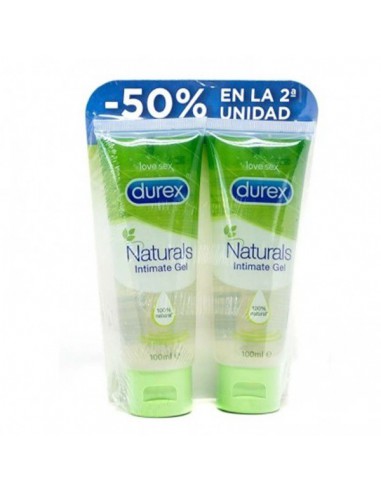 DUREX NATURALS INTIMATE GEL 2 U X 100 ML